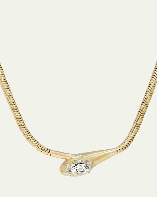 Serpent Necklace with Lab-Grown Diamond